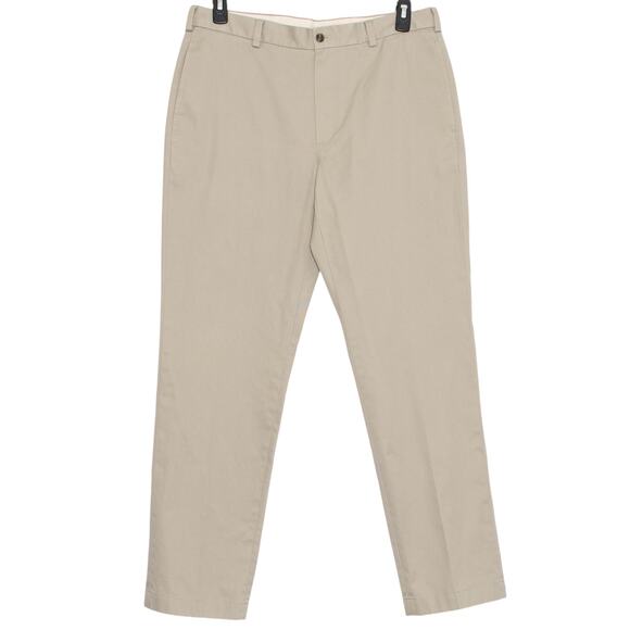 Brooks Brothers Mens Dress Pants Clark Advantage Chino Preppy Brown 35x32 GV - Picture 1 of 5